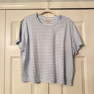 Madewell Blue and White Striped T-Shirt